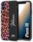 CUSTOMIZZA - Custodia cover nera morbida in tpu compatibile per iPhone Xr leopardato rosa fucsia personalizzata nome iniziali