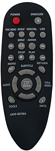 Ersatz Fernbedienung AK59-00156A Fit für Samsung 2012 DVD Player DVD-E360 DVD-E360/ZA DVD-E350 DVD-E350/XE DVD-E350/XA DVD-E350/XP DVD-E350/XS DVD-E350/XM DVD-E370 DVD-E365 DVD-E360K DVD-E360 E350