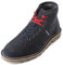 Grafters Heritage Unisex Leather Monkey Boots Navy Suede 11 UK