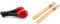 TIGER MAR28-RD Mini Egg Kinder-Maracas - Rot - Ein Paar & Small Foot by Legler small Foot Klangstäbe Sound aus Holz, Musikinstrument für Kinder, für Rhythmus-und Taktgefühl, ab 3 Jahren, 11496