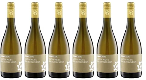 6x 0,75l - Weingut Hammel - Ganz in Weiß - Grauburgunder - Qualitätswein Pfalz - Deutschland - Weißwein trocken