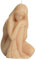 Dekohelden24 Hochwertige Kerze aus Sojawachs als Frauenkörper, Venus-Figur, Nude-Farben, Größe: L/B/H ca. 8 x 7 x 12 cm