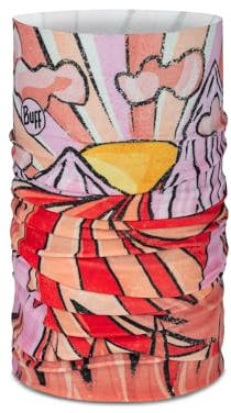 BUFF®| Schlauchschal CoolNet UV® Junge Mädchen Flexibel, UPF50-Schutz, leicht, dehnbar, recyceltes Material, Sport, Sommer, Einheitsgröße, Multi Orange