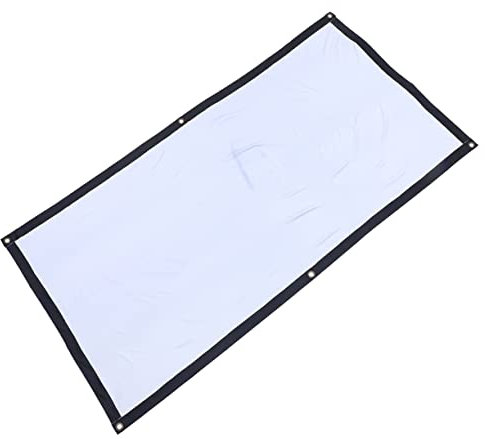 OSALADI Pantalla De Proyector para Interiores y Exteriores Plegable Material Poliéster Alta Opacidad
