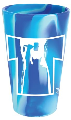 WinCraft Vaso de pinta de silicona de 473 ml, diseño de Marvel Thor