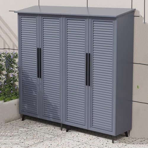 Garden Storage Cupboard Outdoor Storage Cabinet Villa Garden Storage Cabinet Large Capacity Tool Storage Cabinet Garden Storage Unit