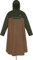 normani Unisex Regenponcho EXTRA Lang mit Ärmeln und Brusttasche für Damen und Herren - Brusttasche und 3M™ Scotchlite™ Reflektor - 100% Winddicht - 100% Wasserdicht Farbe Oliv/Braun Größe S/M