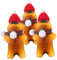 OKUMEYR Saftflaschen-set Mit Lebkuchenmann- 3er-pack Weihnachtliches Auslaufsichere Wasserflasche Aus Kunststoff Flasche Als Familiengeschenk