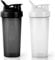 AOGOE Protein Shaker, 2PCS Shaker Proteico 600 ML, Bottiglia per Shaker con Tappo a Vite e Sfera di Miscelazione, Borraccia Palestra a Prova di Perdite con Maniglia, per Frullati Proteici, Senza BPA