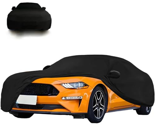 Bâche de voiture, d'intérieur, extensible, compatible avec Ford Mustang 2005-2024, protection complète, protection solaire, poussière, en satin, bâche de voiture