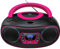 Denver DAB+ Boombox Mit DAB+/FM-Radio, Bluetooth-Funktion,Pink