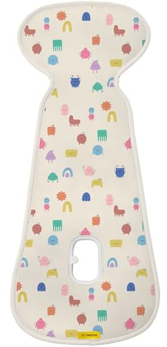 Aeromoov - Baby Sitzauflage Air Layer - Einlage Für Autositz oder Kinderwagen - Gruppe B - Antischwitz Sommerbezug - Bio-Baumwolle - Funny Shapes