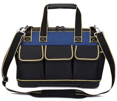 Werkzeuggürtel,Werkzeug Tasche aus Leinwand, Werkzeugtasche,Profi Werkzeugtasche Mit Schultergurten(blau)