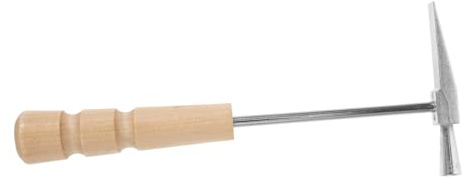 Kalimba Stimmhammer mit Holzgriff für Musiker, Präzises Tuning | Edelstahl und Holz, Silberne Ausführung, für Unterwegs, Leicht zu Verstauen, Zuverlässige Klangpflege
