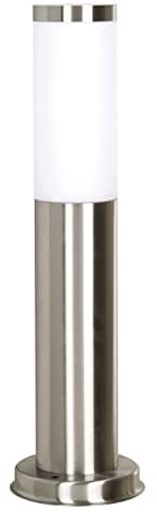 DOPO LIGHTING - baliza jardin ABREGO (H.45cm) - balizas exterior jardin - IP44 inox aisi 304 E27 18W - baliza led - farolas exterior jardin - faroles jardin exterior