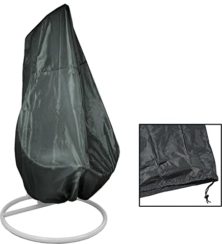 Estexo Abdeckhaube passend für Einsitzer-Hängesessel, Gartenmöbelhülle, Abdeckung, Schutzhülle, Schutzhaube (Dunkelgrün)