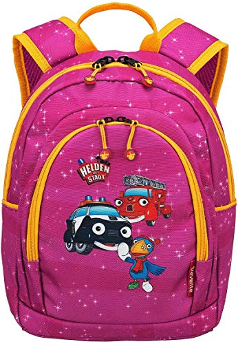 Travelite Robuste, fröhliche Kinderkoffer und Gepäckstücke „Helden der Stadt“ machen jede Reise zum Abenteuer Kindergepäck, 5.5 Liter, Pink