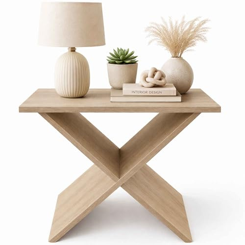 My-goodbuy24 Beistelltisch Nachttisch Nachtschrank Kaffeetisch Couchtisch Sofatisch Wohnzimmertisch 54,5 x 43 x 38,5 cm - Eiche Nachbildung