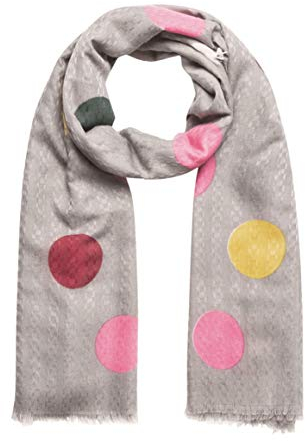 CODELLO SCHAL mit Struktur und Punkten grau blau 82083818 (Grau)