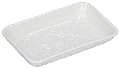 La Porcellana Bianca - Tivoli - Porta Sapone in Gift Box - Arredo Casa, Bagno - Porcellana - 9,5x14,5xh3 cm
