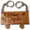 Soul Mates Wooden Jigsaw Puzzle Set Keyring Gift