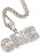 Benutzerdefinierte Bubble Letter Halskette Iced Out Alphabet A-Z / 0-9 Anfangsbuchstabe Anhänger Name Halskette Personalisierte Hip Hop Halskette mit Tennis Kette / Seil Kette für Frauen Männer