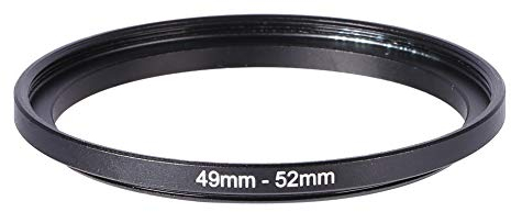 VBESTLIFE Filterring, Black Metal Step Up Objektiv Adapterring für 49-52 mm Kameraobjektiv Für Objektivdeckel Filter, Adapter, Objektiv, Gegenlichtblenden usw.