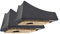 Design61 2er Set Filzgleiter Schalengleiter Gleitkufe zum Schrauben Gebogene Rohre Freischwinger Ø22mm R90 mm
