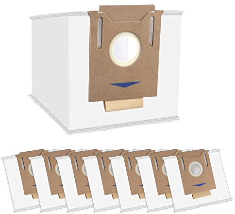(8 Stück) N10 Ersatz-Vakuumbeutel für Ecovacs DEEBOT OZMO N10 N10 Plus T8 AIVI T8 Max, Serie AIVI & T8, T9 T9+ N8-Serie, DX93 DDX96, Roboter-Staubsaugerfilterbeutel, Ersatzbehälter-Vakuumbeutel
