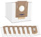 (8 Stück) N10 Ersatz-Vakuumbeutel für Ecovacs DEEBOT OZMO N10 N10 Plus T8 AIVI T8 Max, Serie AIVI & T8, T9 T9+ N8-Serie, DX93 DDX96, Roboter-Staubsaugerfilterbeutel, Ersatzbehälter-Vakuumbeutel