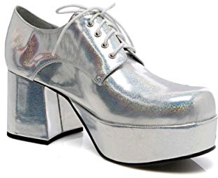 Ellie Shoes Herren Men's Platform Plattform, Silber, X-Large