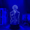 ZGSBT Lampada Illusione 3D Luce Notturna a LED Anime Jujutsu Kaisen Satoru Gojo Lampada per la decorazione della camera da letto Regalo di compleanno Satoru Gojo Light Jujutsu Kaisen Gadget