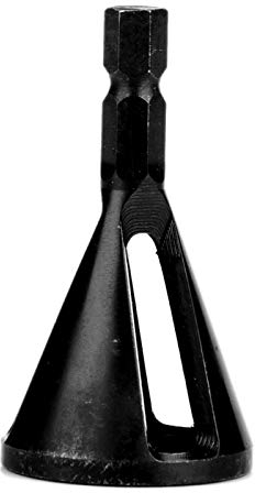 Miskall Deburring External Chamfering Tool, Chamfer Tool Drill High Speed Stainless Steel Burr Removal Bit Repairs Damaged Metal External Chamfer Deburring Tool for Copper/Plastic/Brass/Steel
