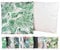 JACK Outdoor Motiv Kissen 45x45cm Lounge Dekokissen inkl. Füllung Wasserabweisend Sitzkissen Garten Stuhl, Farbe:Palmenblätter