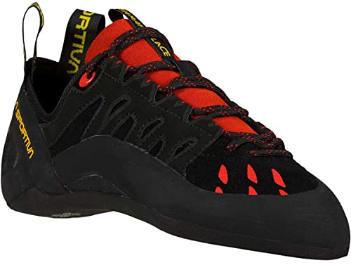 LA Sportiva Tarantulace Herren-Kletterschuhe, Schwarz/Poppy, Größe 36