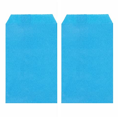 Quotidian Bleu Ciel Plat Petit Papier Sulfurisé Sachets Enveloppes 2 3/4 x 4 1/2 (7 x 11,5cm) Paquet de 100 - Timbres Graines Savon Échantillons Journaux