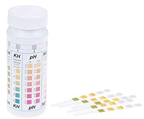 Potassium Iodide Starch Test Strips. Lower level 5 mg/l upper level 100 mg/l. Range 5 to 100 mg/l