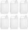 AC – Pack de 6 garrafas translucido – Fabricado en plástico – Apto para Uso alimentario, almacenaje y Transporte – 5 litros