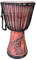 60cm Profi Djembe Afrika Trommel Ghana Tweneboah Holz + Ziegenfell Bongo afrikanische Drum Buschtrommel Percussion guter Klang