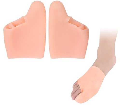 Volumoon 1 Paio Proteggi Dita Piedi in Silicone, Cappucci Copri Dita in Gel Riduzione Dell'Attrito, Copri Alluce Silicone per Prevenire Vesciche, Calli, Duroni Unghie Mancanti o Incarnite (skin)