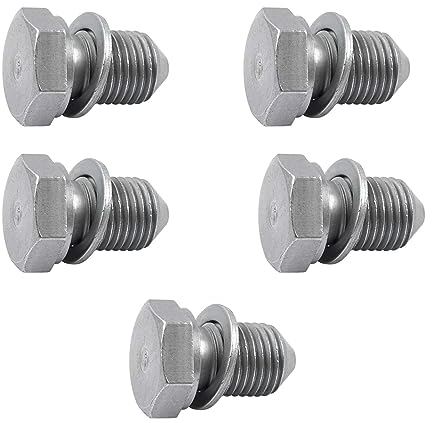 ROBUST 5x Ölwanne Ablassschraube für Audi A1 A3 A4 A6 Seat Alhambra Altea Cordoba Skoda Fabia Octavia Roomster Volkswagen Jetta Passat Tiguan Touareg 1459212 6M216B709AA MN980017