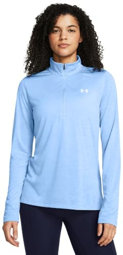 Under Armour Damen Tech 1/2 Zip- Twist Sweatshirt, Horizon Blue, M EU