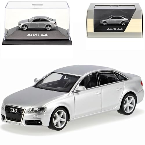 A*u*d*i.A4 A 4 B8 B 8 Limousine Ab 2007 EIS Silber Eissilber Ho H0 1/87 Herpa Modellauto Modell Auto