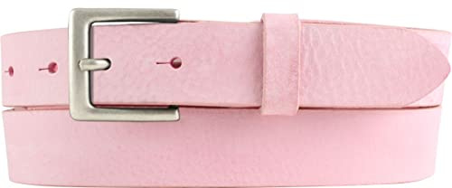 BELTINGER Herren-Gürtel aus weichem Vollrindleder Vintage-Look 3 cm | Leder-Gürtel für Herren 30mm | Schmaler Gürtel Used-Look | Fuchsia 100cm