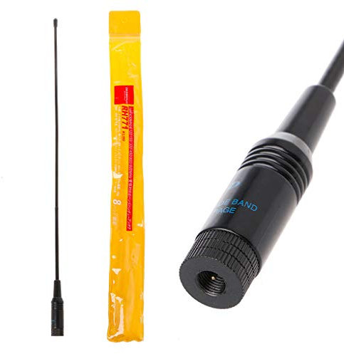 BYUTFA RH-771 Banda Walkie Talkie Antenna radio portatile VHF/UHF SMA-Maschio per Antenna universale UV-5R