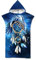 Rowjoy Strandtuch Poncho, Surf Poncho Damen und Herren, Dreamcatcher Drucken Mikrofaser Strandtuch, Badeponcho Strandtuch mit Kapuze, Schnelltrocknender Poncho für Strand Schwimmen (Dream1-75x110cm)