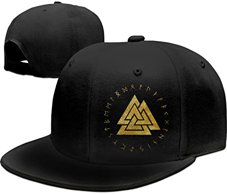 351 Baseball Cap Valknut Odin-Symbol Snapback Baseball Cap Lässig Baseballkappe Unisex Basecap - Cap Für Reisen Running Outdoor