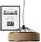 DC VOLTAGE Metal 40cm Black Ceiling Pendant Light with 1m Chain and Cable Retro E27 Edison Style Lamp Holder for Living Room Dining Room Kitchen Restaurant Cafe Bed Room Bar and Office Decor