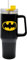Batman - Gobelet noir de 1200 ml avec paille et couvercle | Tasse de voyage anti-fuite et anti-déversement | Bouteille d'eau isotherme en acier inoxydable avec poignée pour garder au froid pendant 17