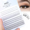 MSQ 6 Art Individuelle Lashes Einzelne Wimpern 120 Pcs DIY Wimpern Extensions Fake Lashes mit unteren Wimpern, 260 Pcs Künstliche Wimpern Natürliche DIY Wimpernverlängerung Cluster Wimpern